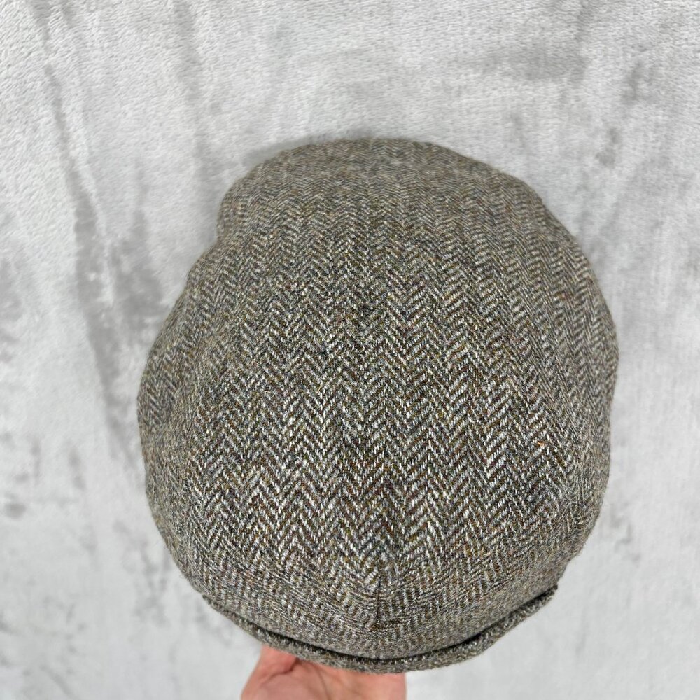 Doogan Donegal Tweed Size M Hat Peaky Cap Newsboy Hat Ireland 100% Wool Brown - Picture 5 of 12